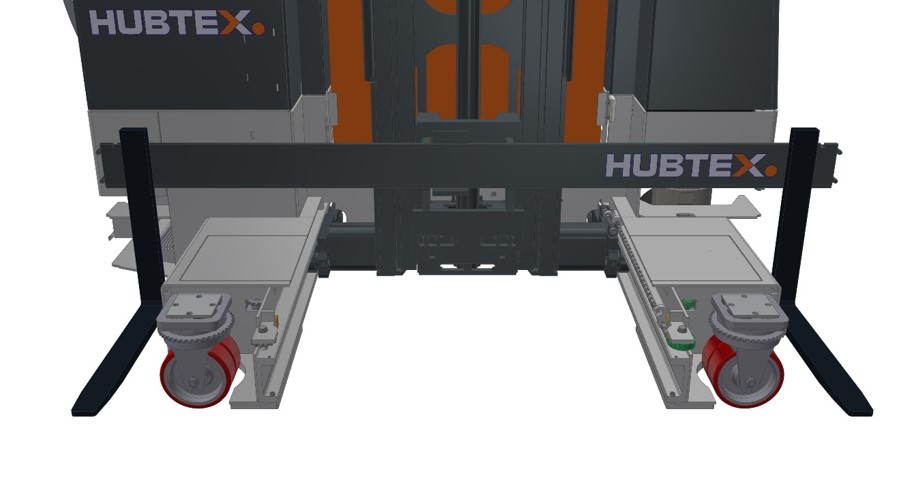 Bastidor de carga de la carretilla elevadora multidireccional de carga lateral HUBTEX Easy