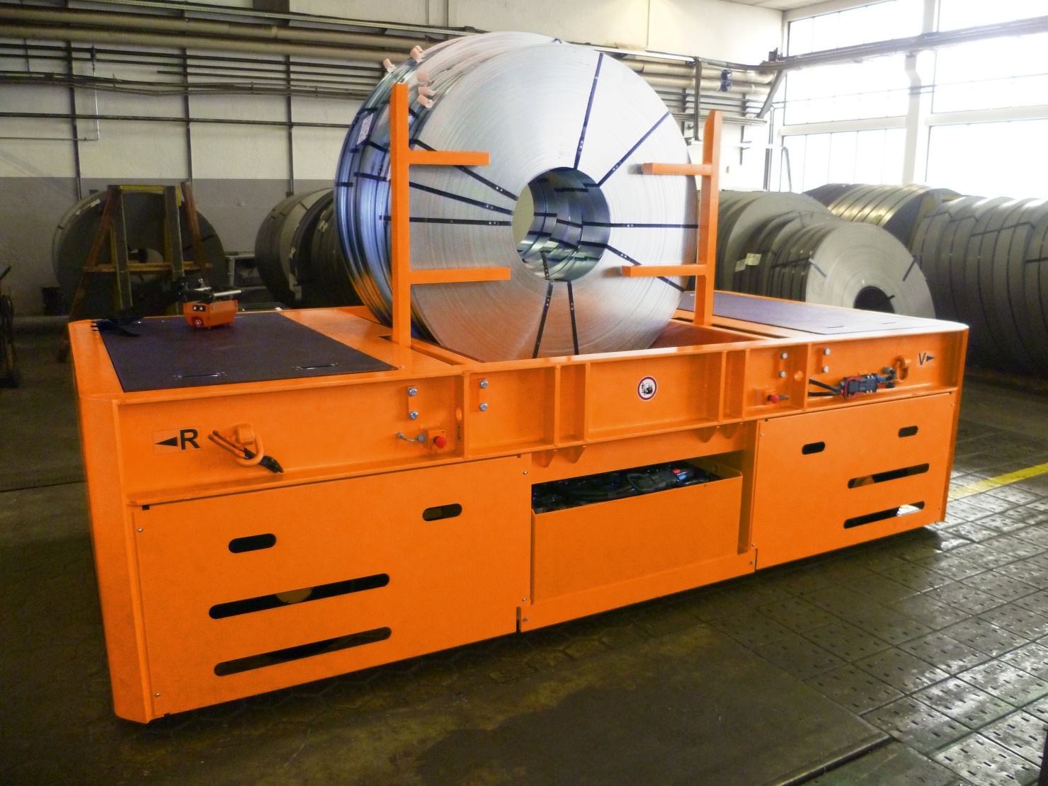 Platform transporter with coils