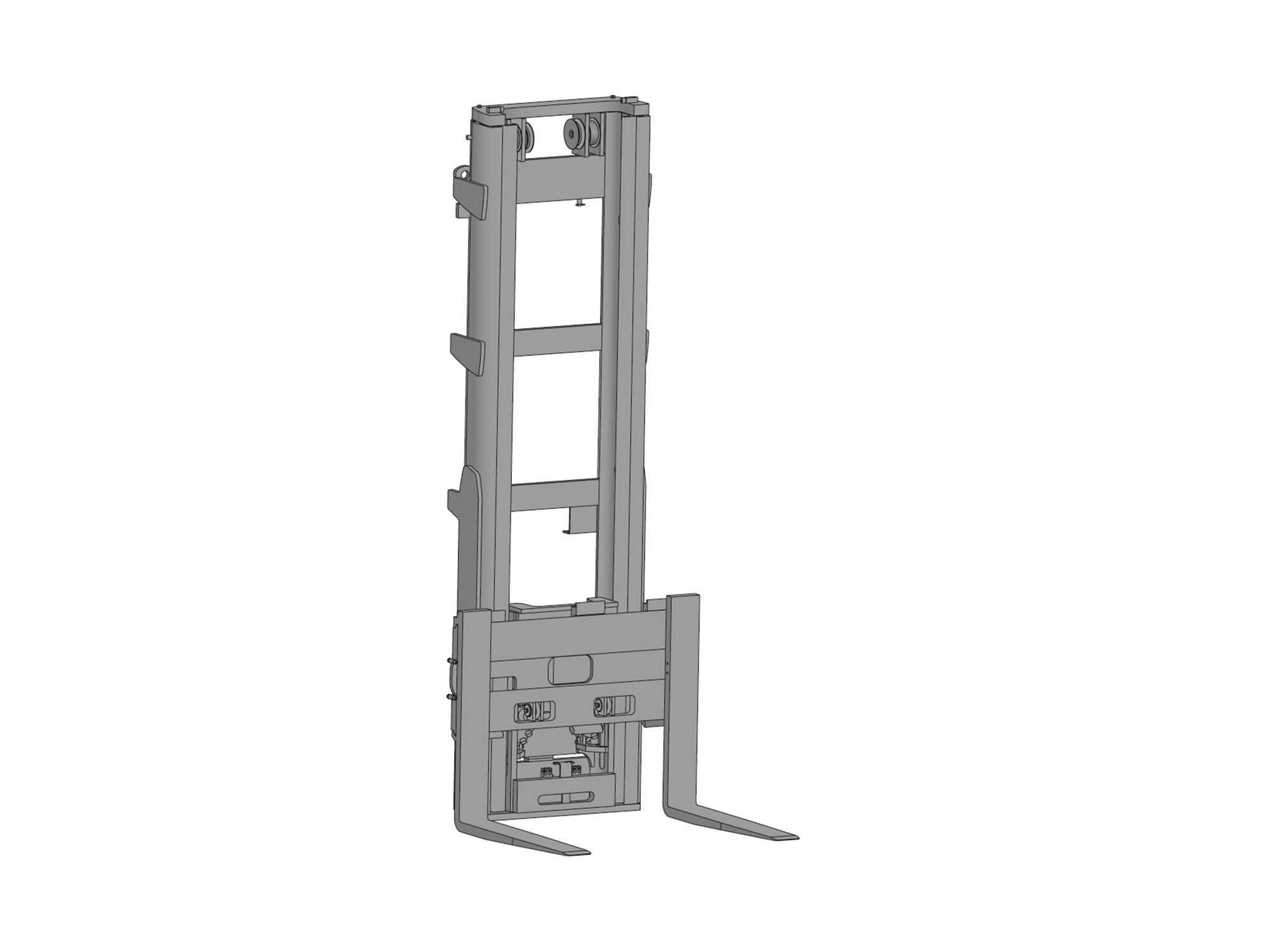 The Simplex mast from HUBTEX with the Type I fork carriage