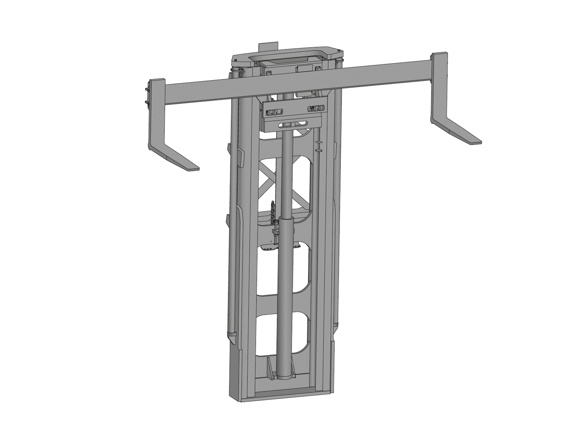 The very compact Duplex lift mast was specially developed for the DQ-X.