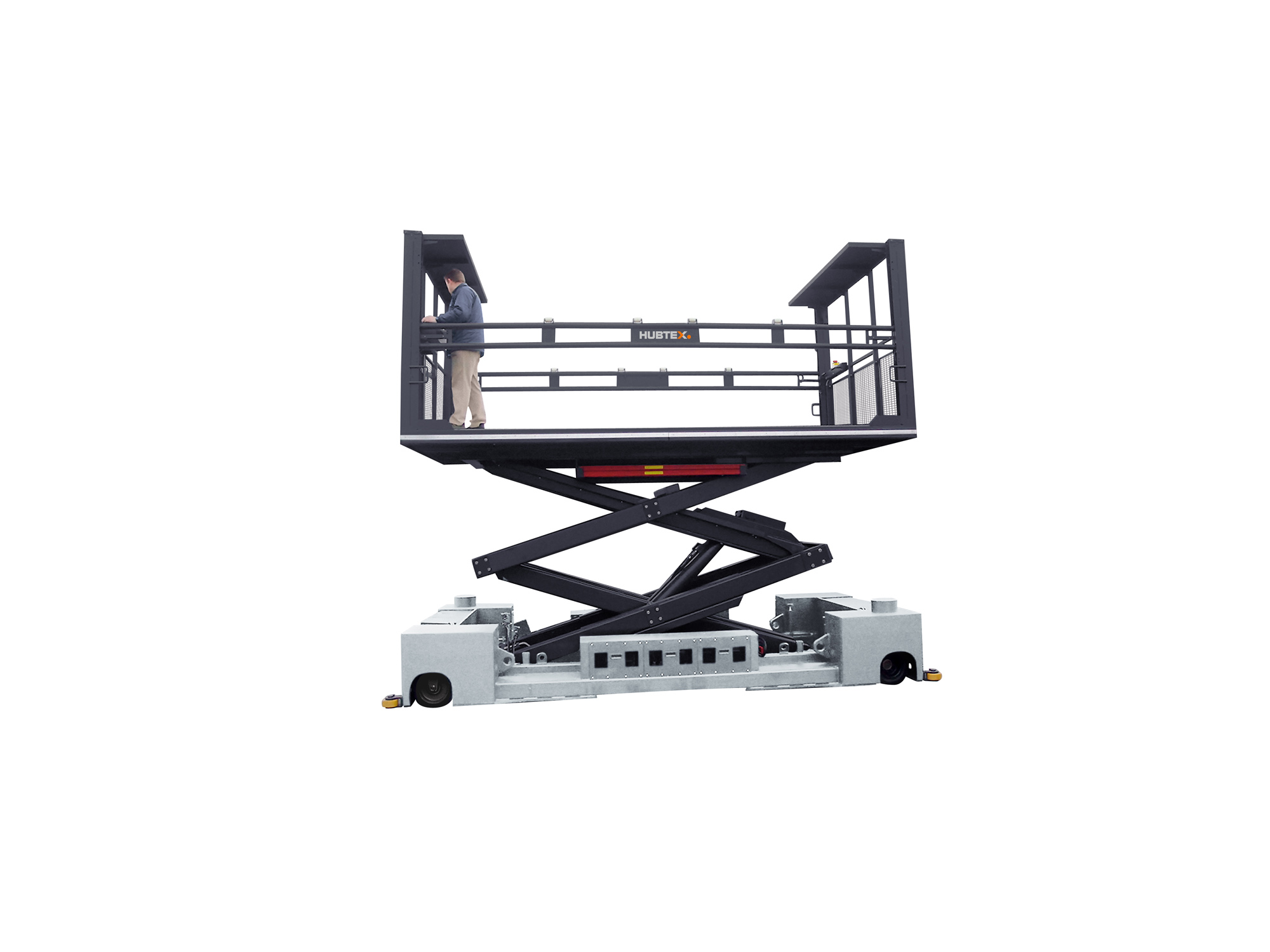 The HUBTEX order picking platform as a scissor lift version