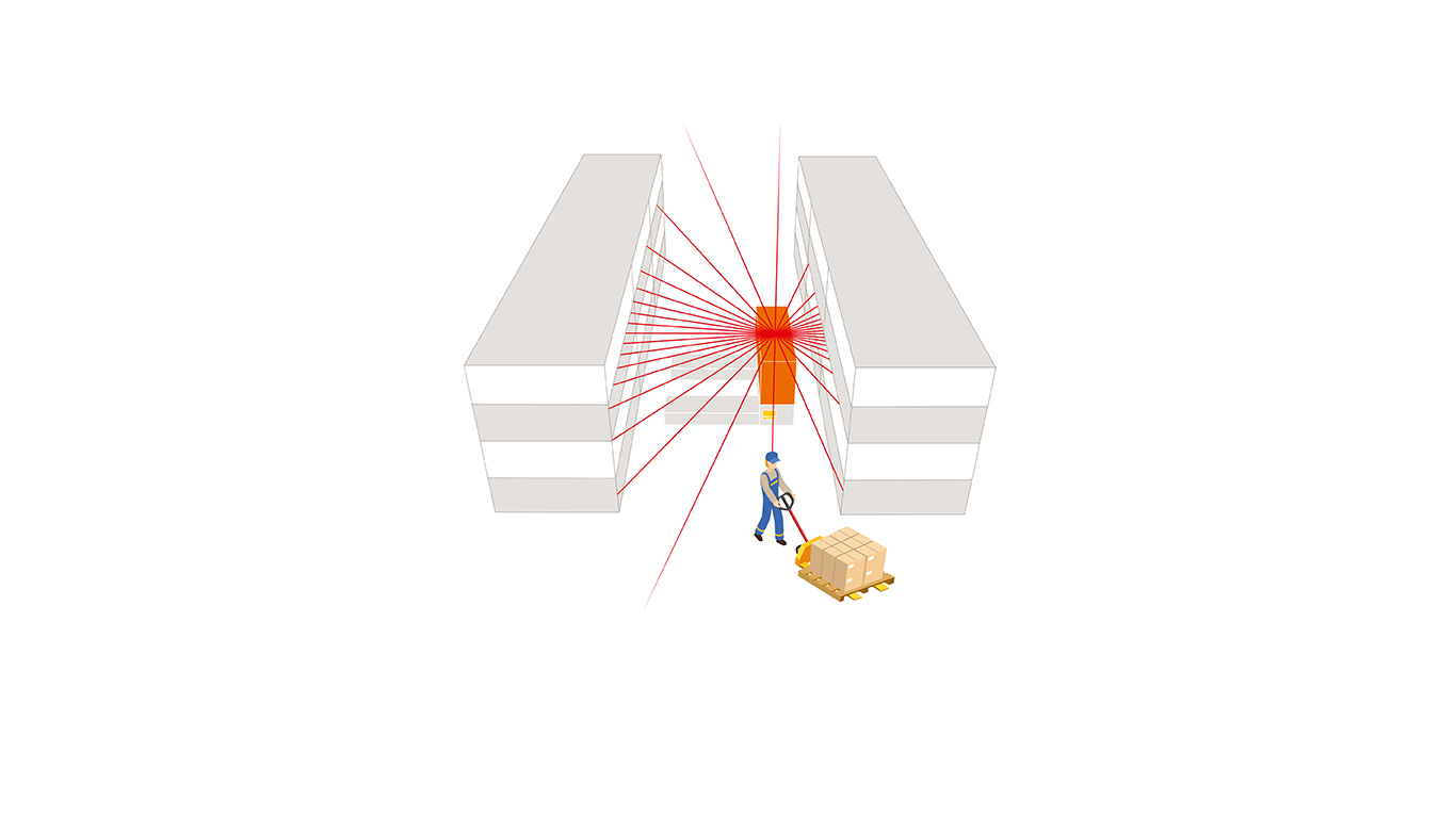 HUBTEX PSA Gangabsicherung durch Laser