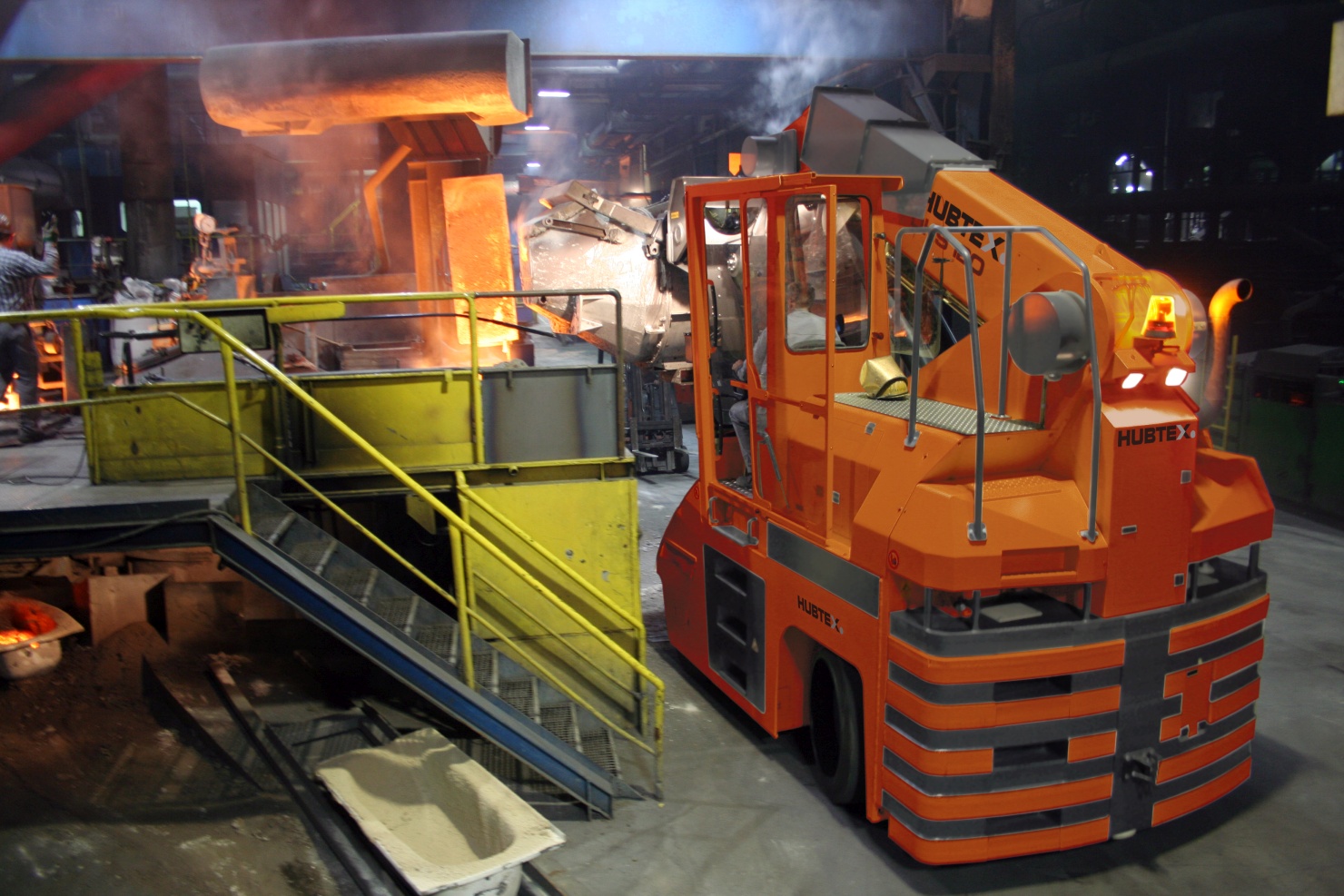 HUBTEX Forklift for Material Handling in Foundry industry