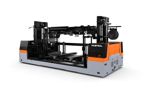 Electric two-sided order picking platform with vacuum suction device