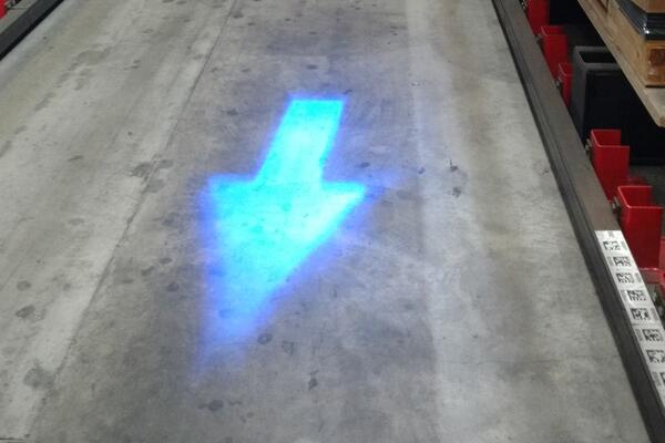 Die Fahrtrichtungsanzeige des HUBTEX MaxX