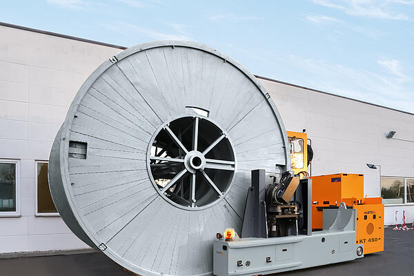 HUBTEX cable drum transporters