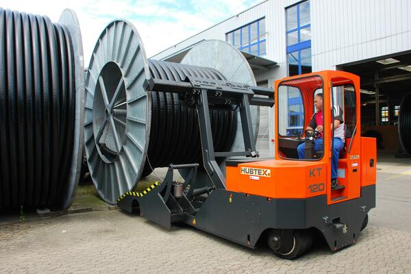 De trommeltransporteerder heeft een draagvermogen van 12 ton.