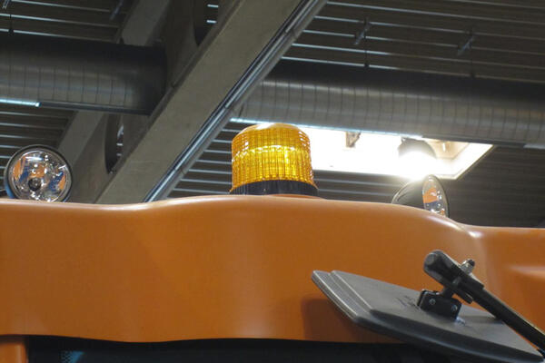 Rundumleuchte auf Stapler