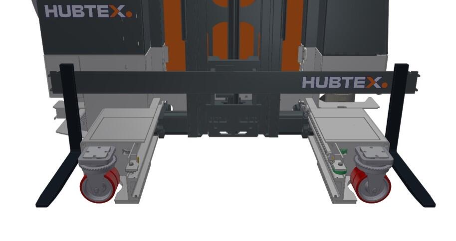 Load frame of the HUBTEX EASY multidirectional sideloader