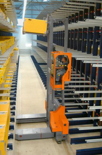 Wire guidance for positioning of the vehicles.