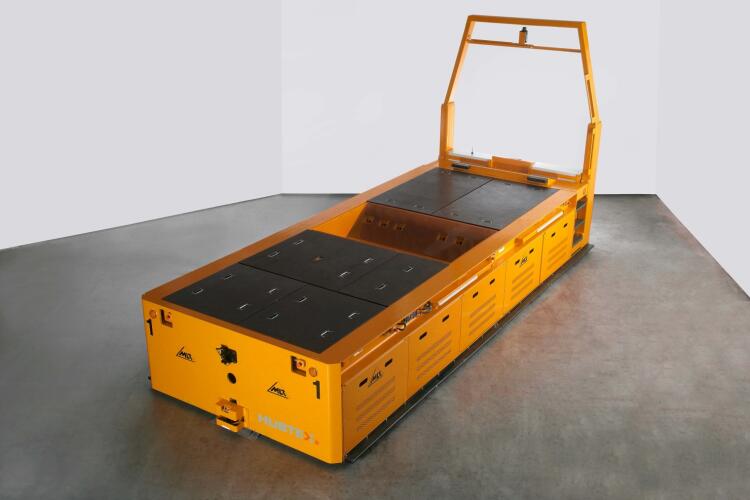 Le chariot sur rail HUBTEX avec des capacités de charge allant jusqu'à 350 tonnes