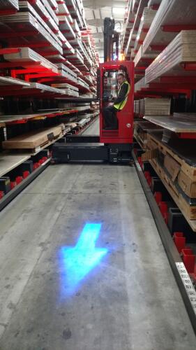 O indicador de sentido de direção da MaxX da HUBTEX