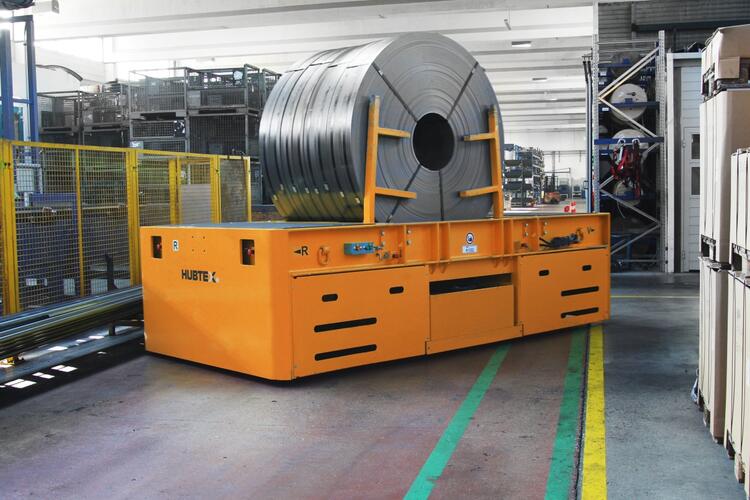 Plattformwagen mit Coil