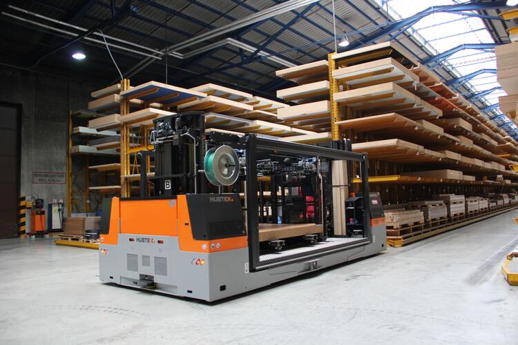 Die HUBTEX Elektro-Zweiseiten-Kommissionierplattform EZK 35