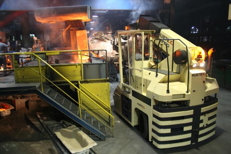 Le DKS HUBTEX utilisé à la fonderie Georg Fischer