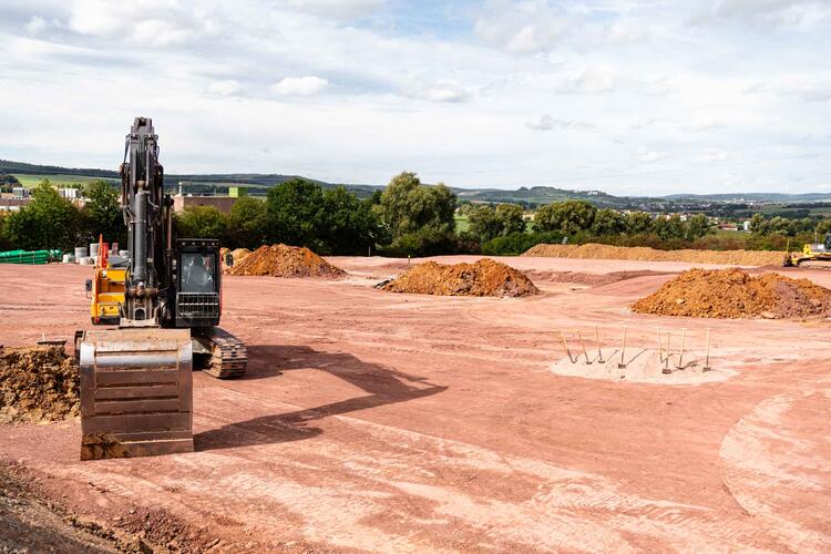 Das Baugelände im technologiepark