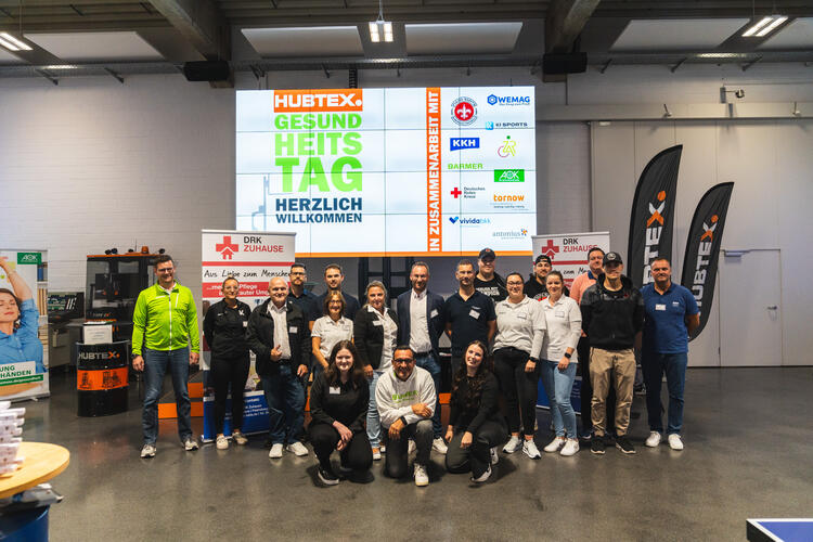 HUBTEX Kollegen auf dem Gesundheitstag