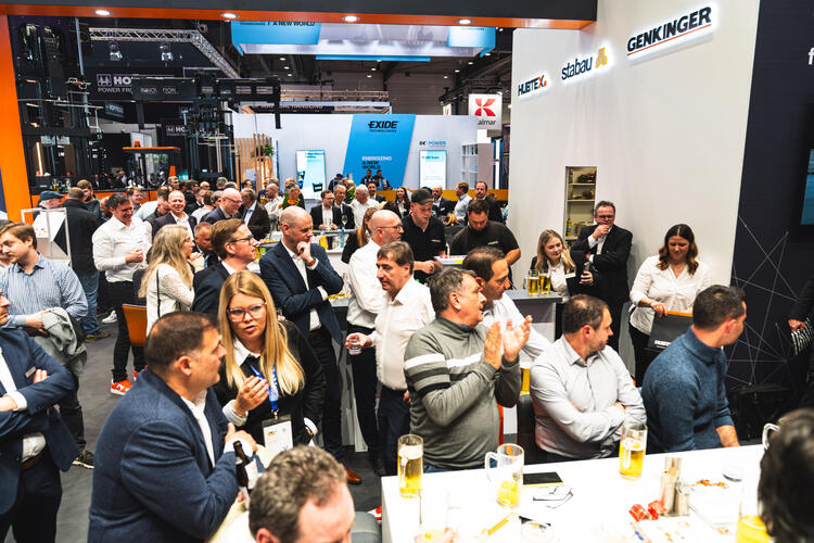 HUBTEX Stand während der Ehrung