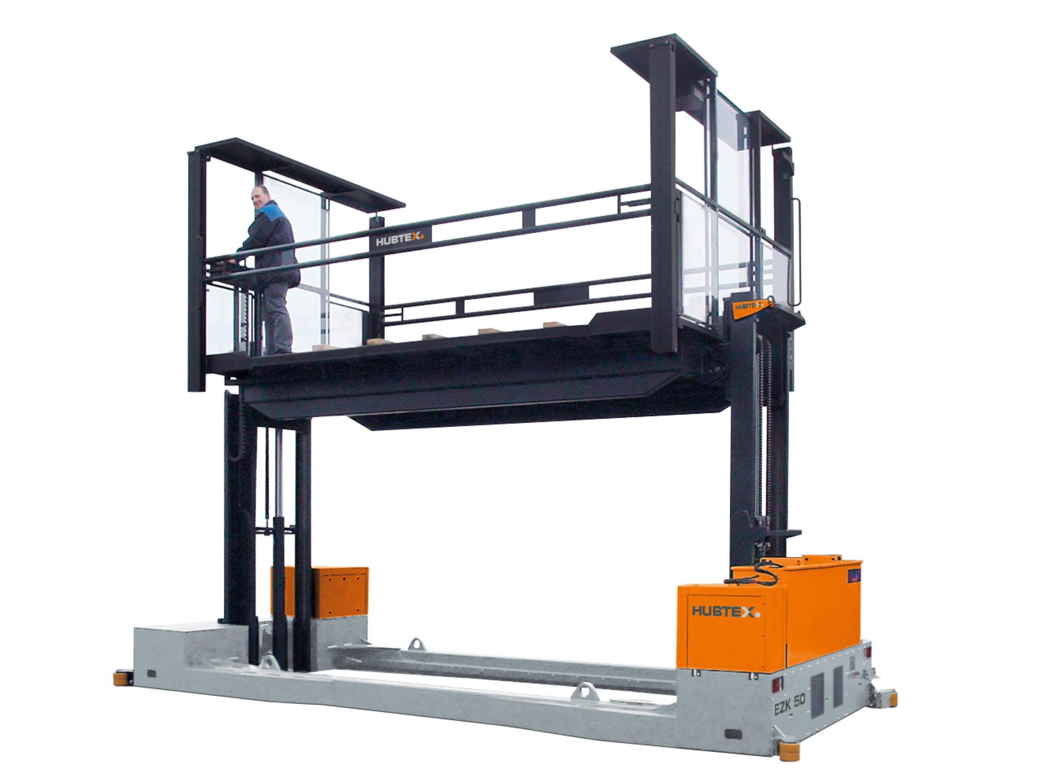 Il commissionatore a piattaforma HUBTEX nella versione a 2 montanti