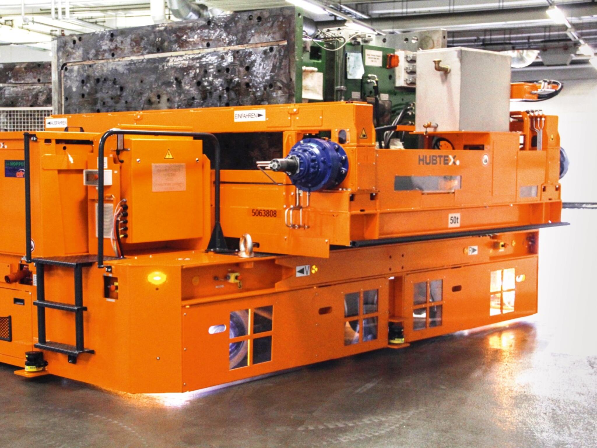 Die Fahrzeuge haben eine Mehrwegelenkung.