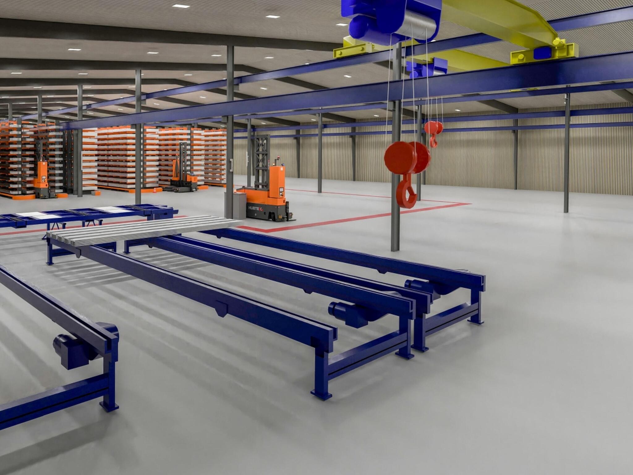 Efficient AGV solutions using HUBTEX multidirectional forklifts