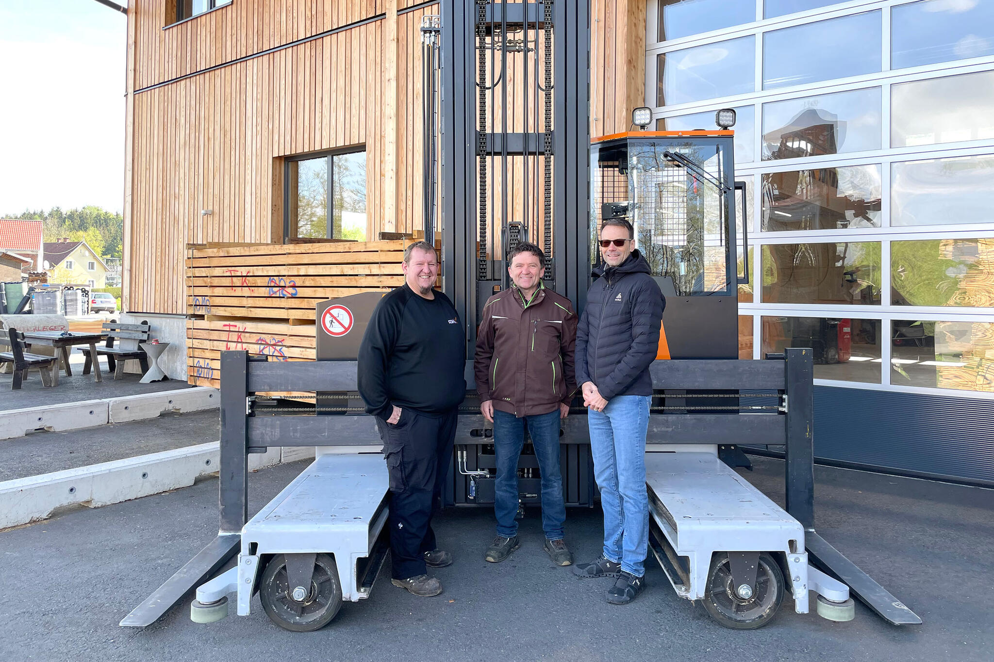 Hubtex und Sägewerk Gruber