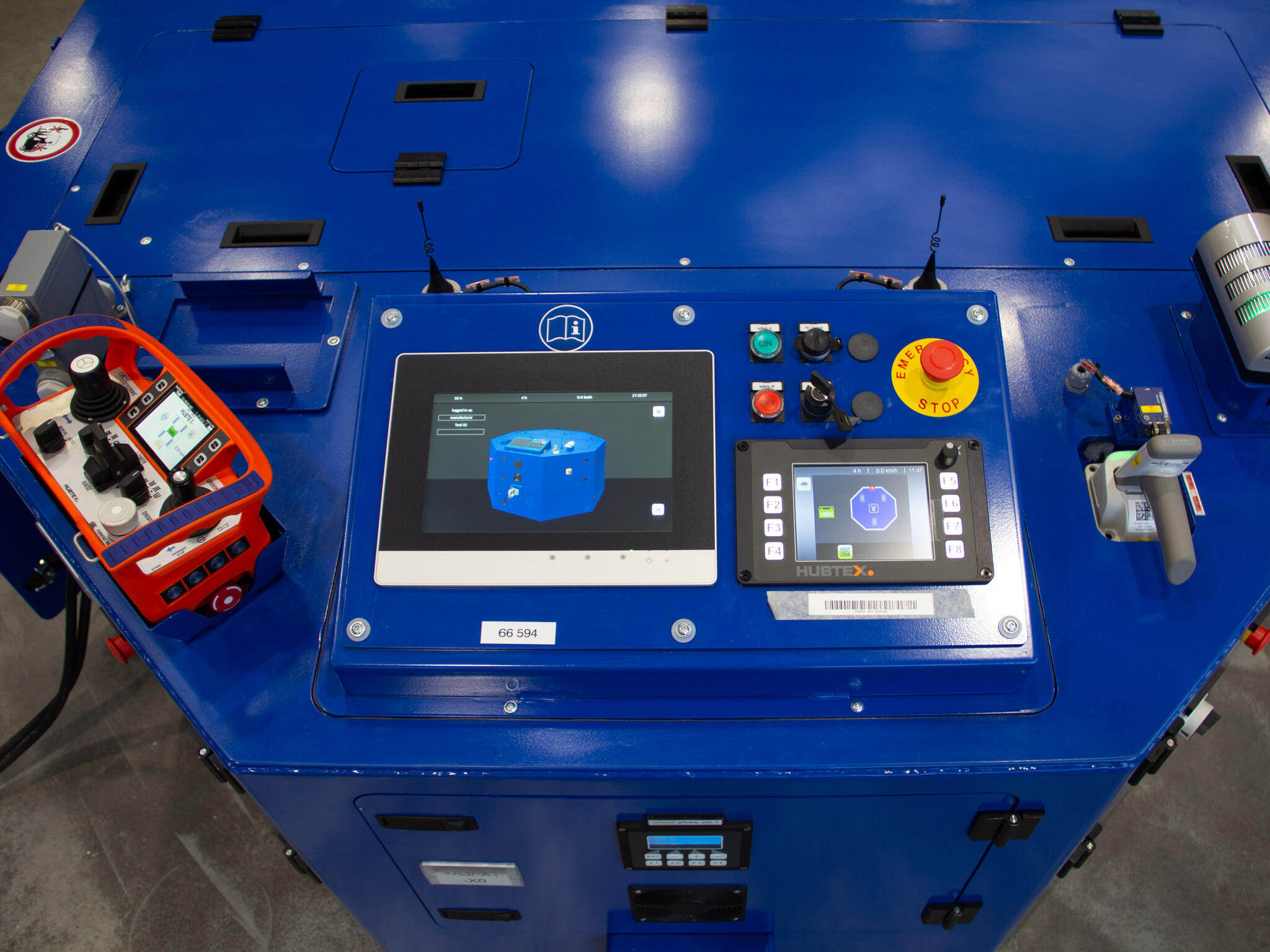 HUBTEX Omni Directional Vehicle with HMI display and remote control