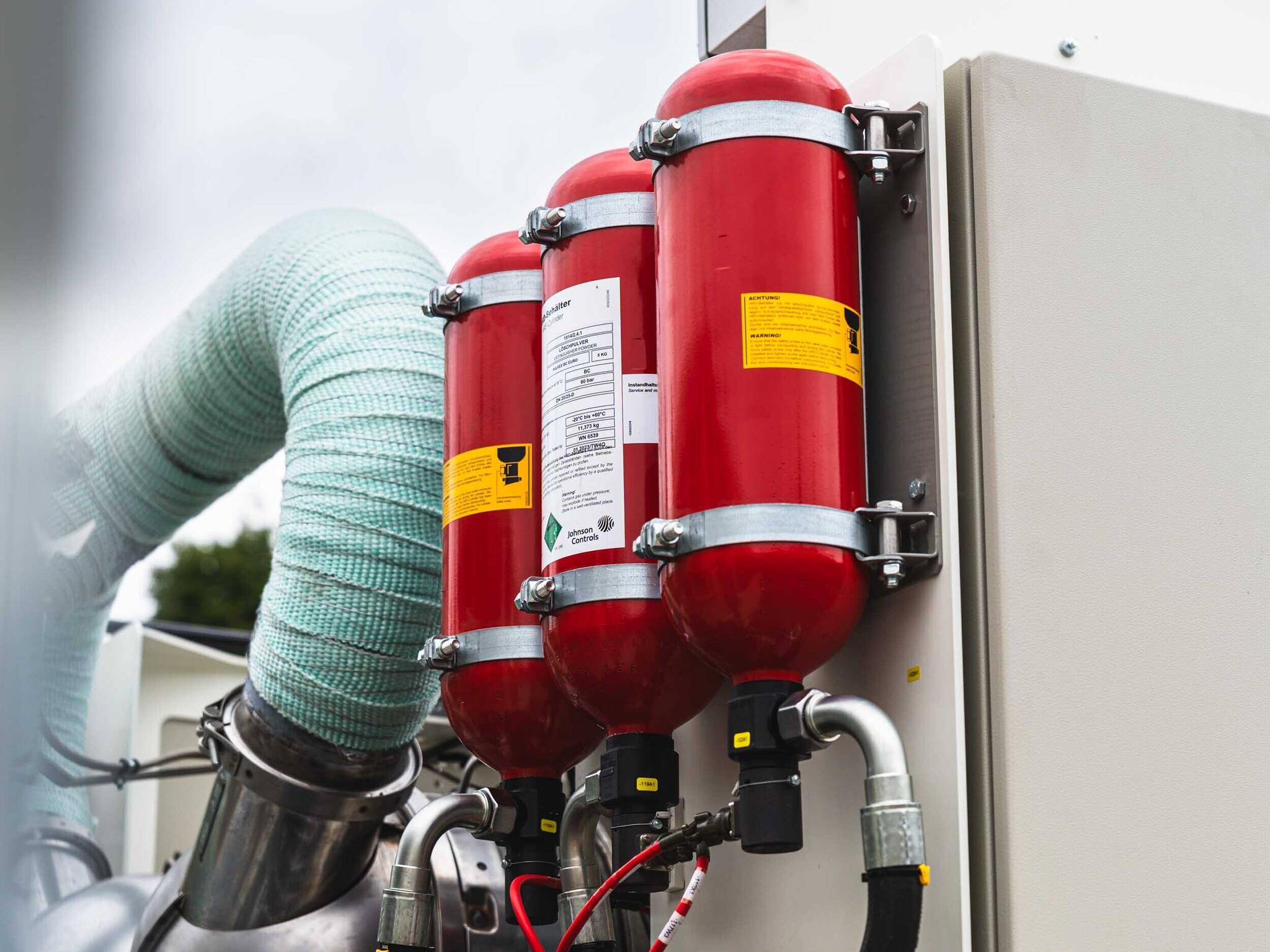 HDR fire extinguisher as safety equipment for BGE’s HUBTEX Underground Backfill Transport Vehicle VTF