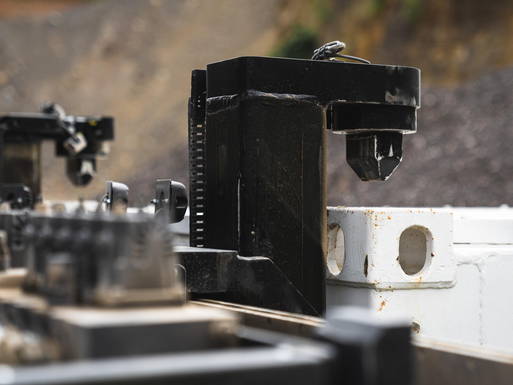 HUBTEX SF stacker for BGE, close-up of the spreader