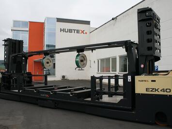 Die Elektro-Zweiseiten-Kommissionierplattform mit Abbundtrommeln