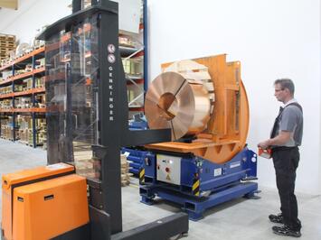 Coil Handling with a high lift truck