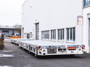 Elektrischer Schwerlast Plattformtransporter SFX Outdoor für Außenlager, Rampen und unebene Werksgelände