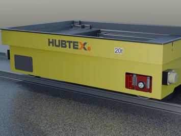 Hubtex Sonderlösung: Plateauwagen für den Transport radioaktiver Stoffe