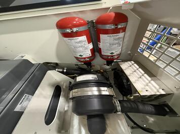 Transportwagen TW für die BGE: bordfeste Feuerlöschanlage
