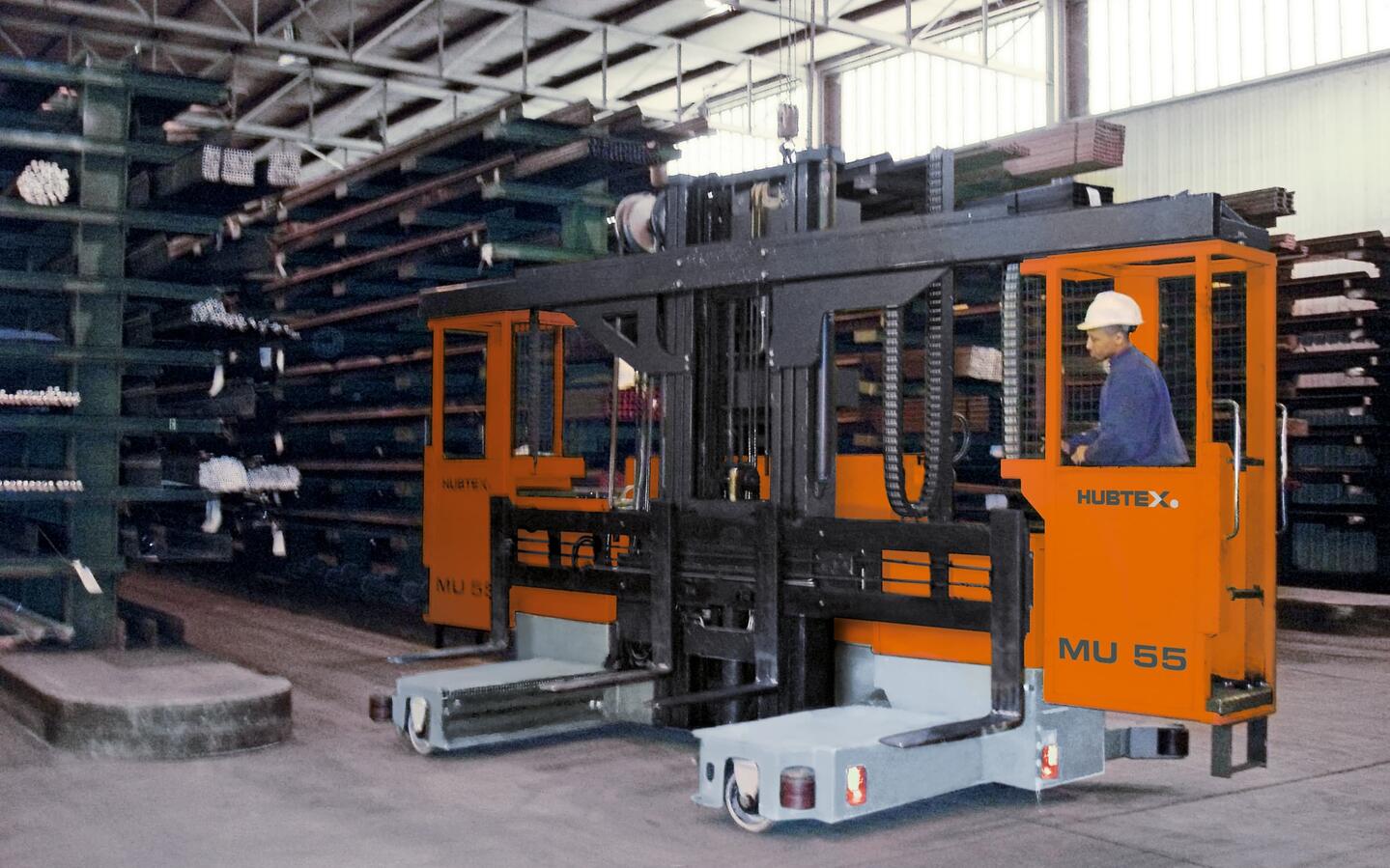The two-cab version of the MU 55 being used in-house