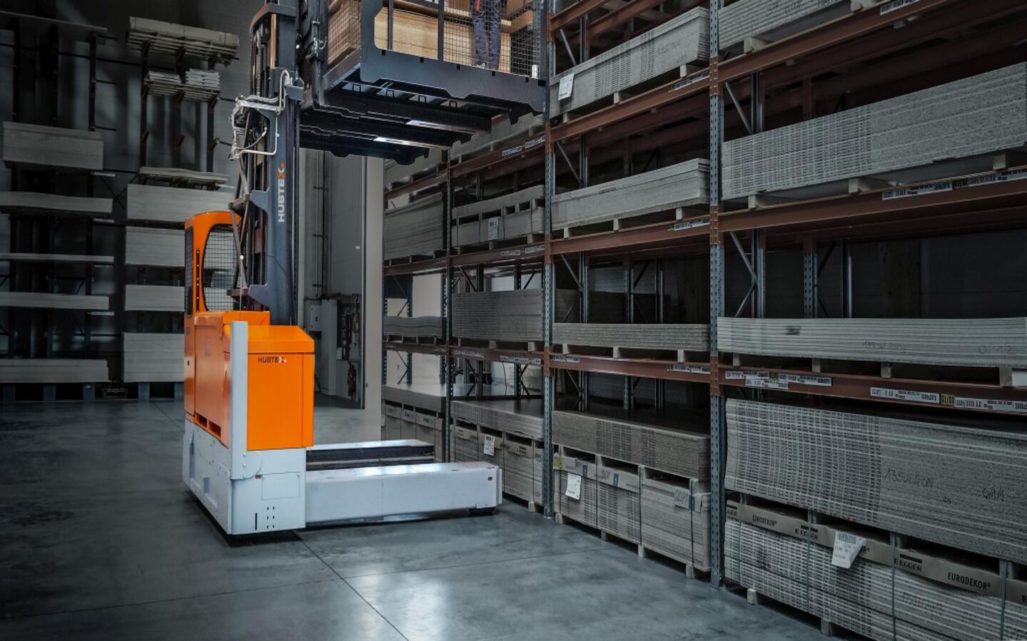 HUBTEX Plattform Kommissionierlösung für Platten