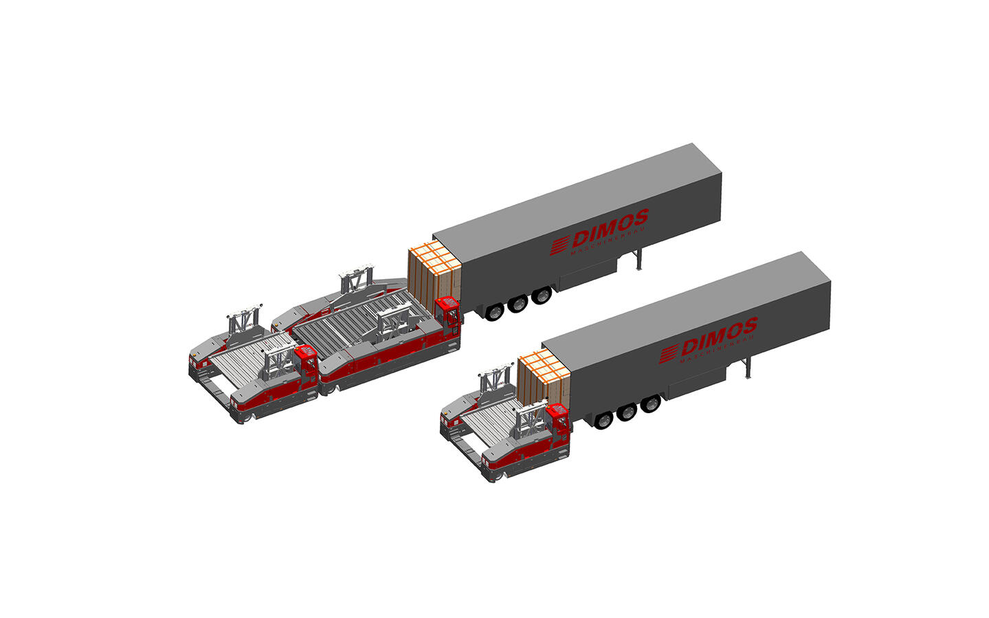 X-Way Mover laden van vrachtwagens