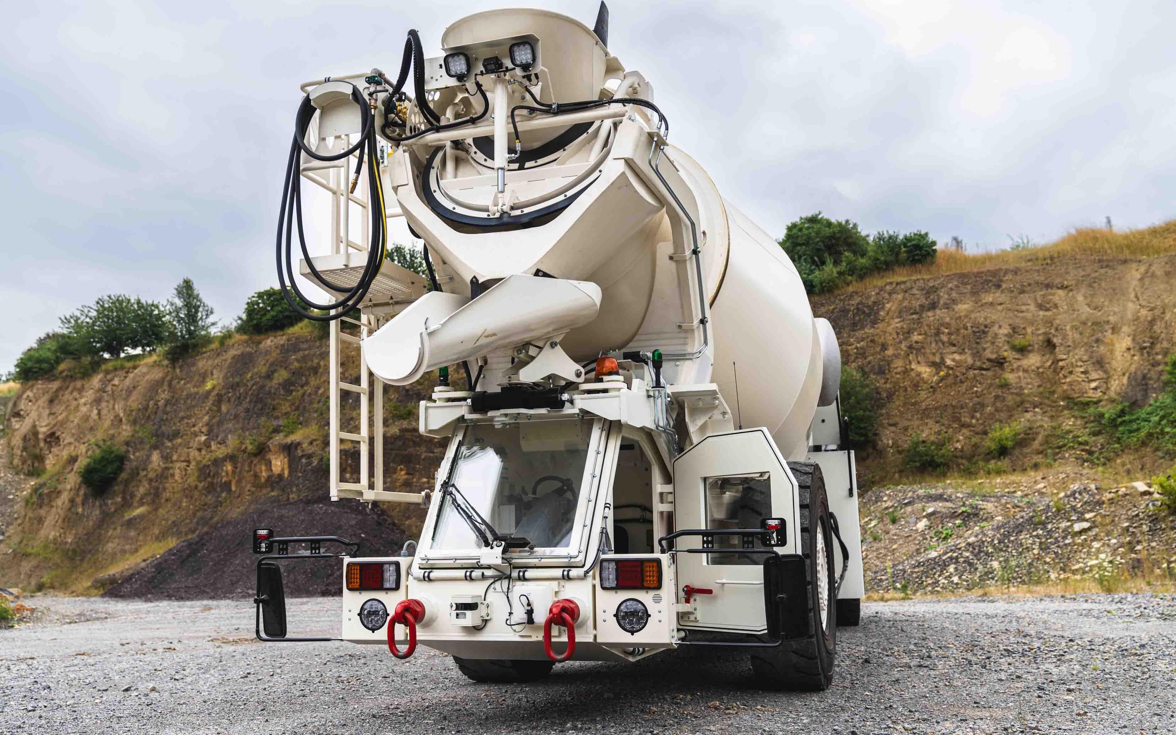 Rear view of the HUBTEX Underground Backfill Transport Vehicle VTF produced for BGE