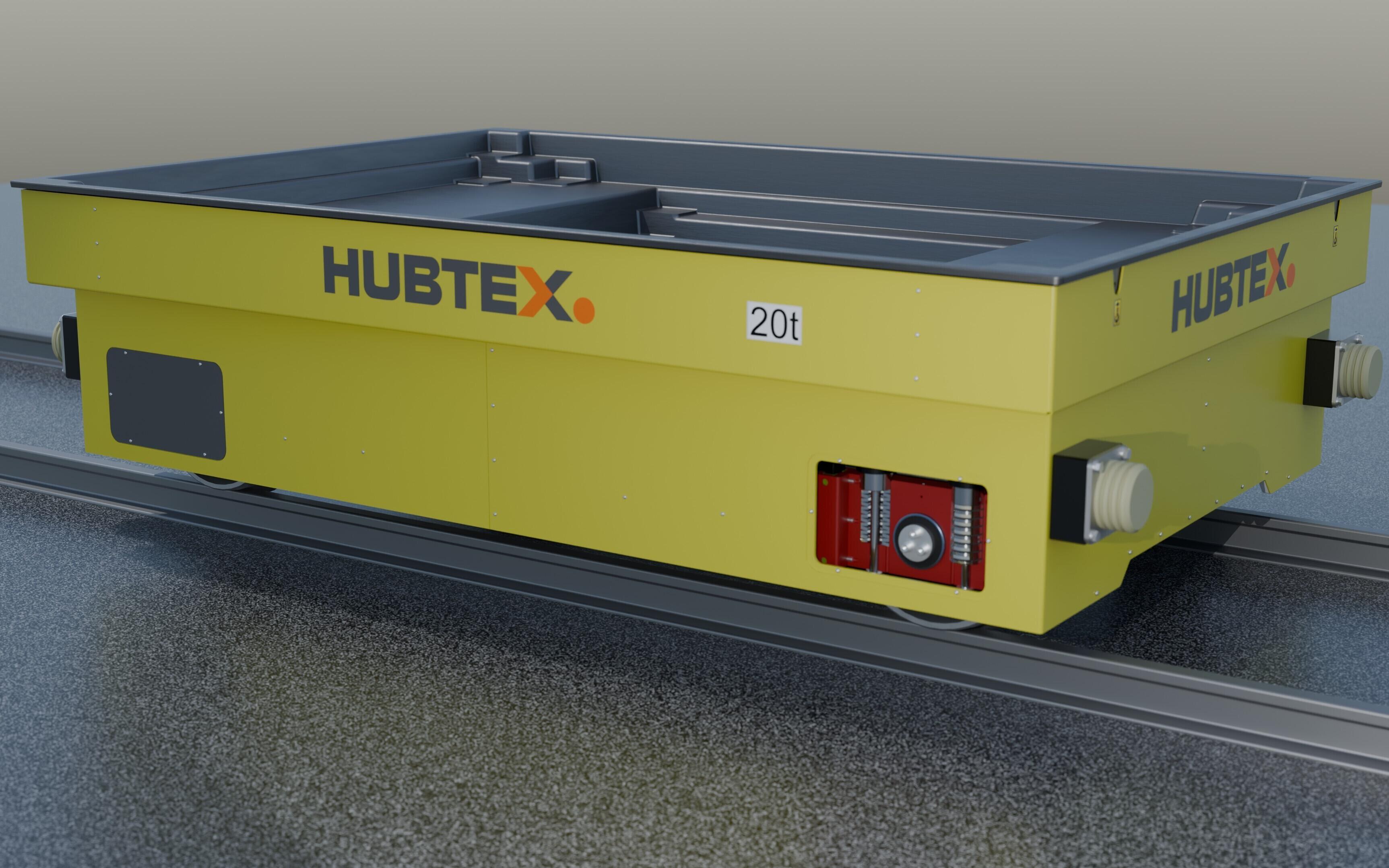 Hubtex Sonderlösung: Plateauwagen für den Transport radioaktiver Stoffe