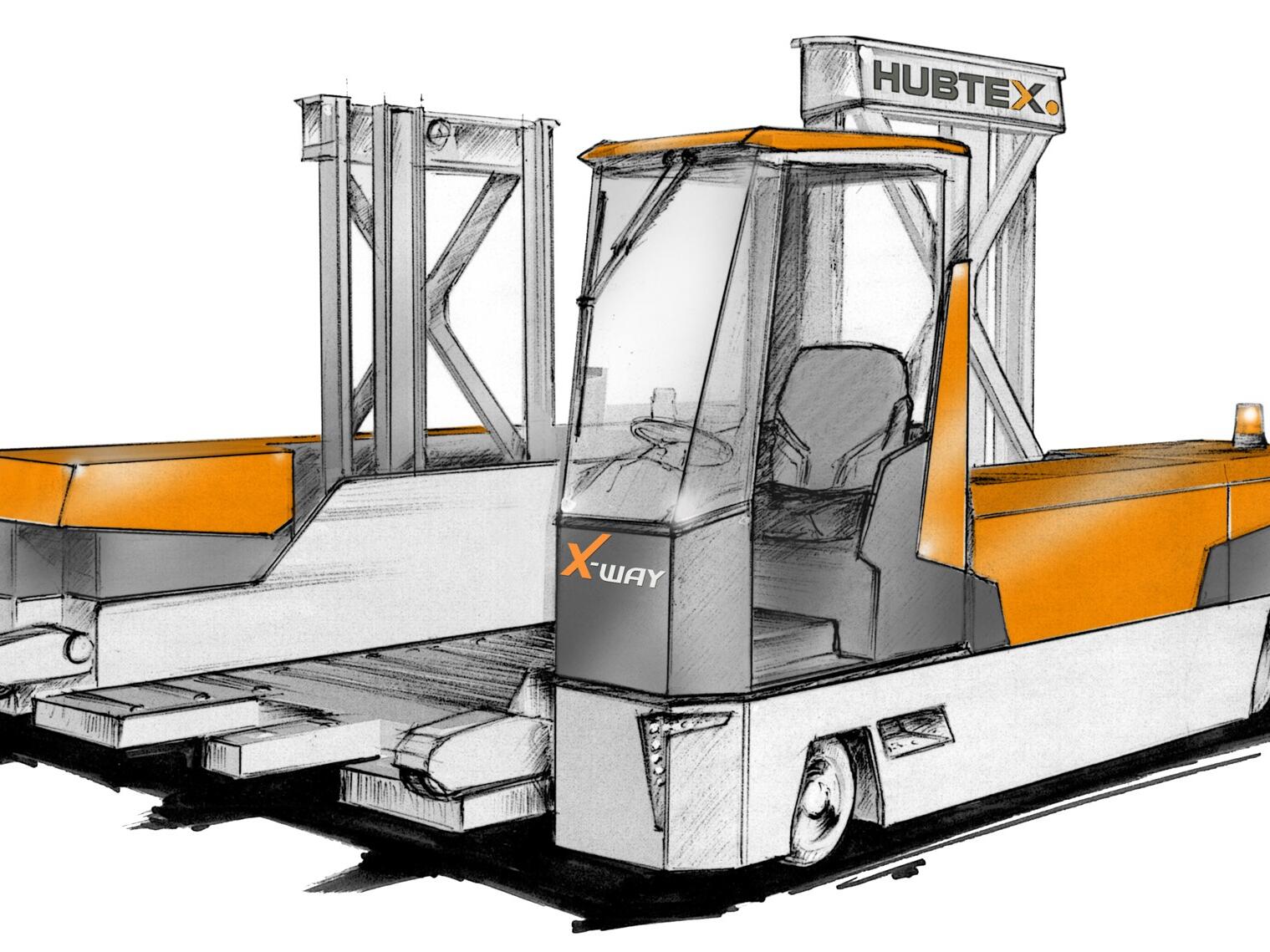 Drawing of X-Way Mover from HUBTEX | DIMOS