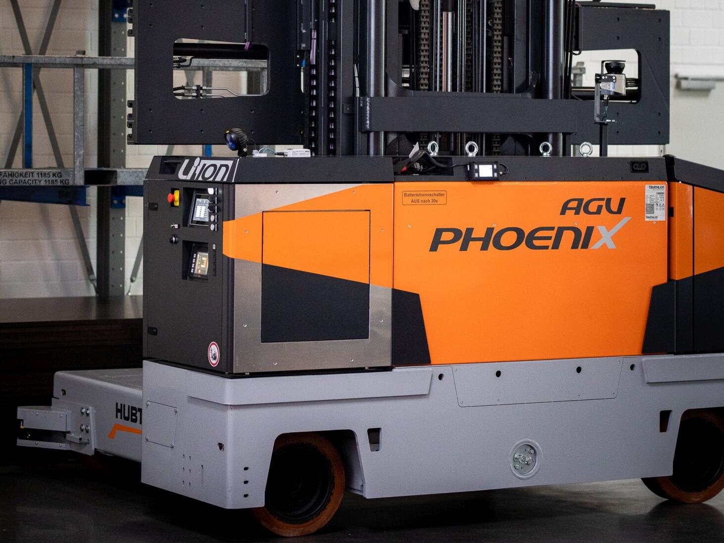 Lasernavigation-HUBTEX-AGV.jpg Die Lasernavigation ist das Herz der Automatisierung von Mehrwege-Staplern