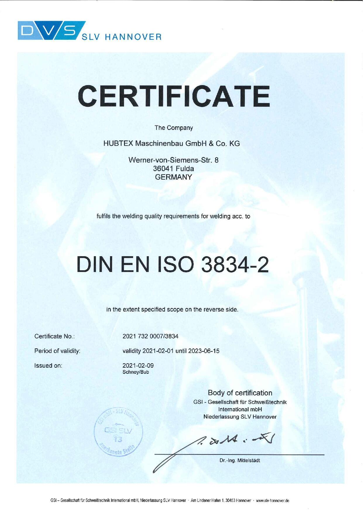 Qualification welding