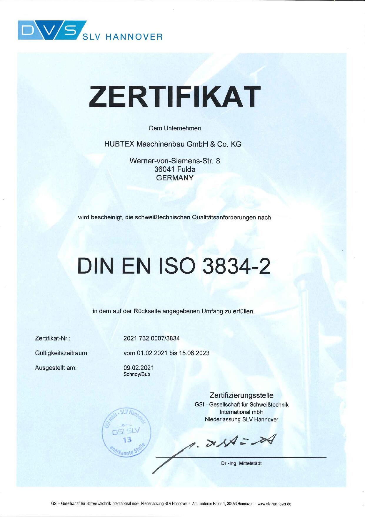 Kvalifikace svářečů u společnosti HUBTEX