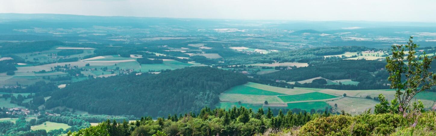 Vista do Rhön em Fulda